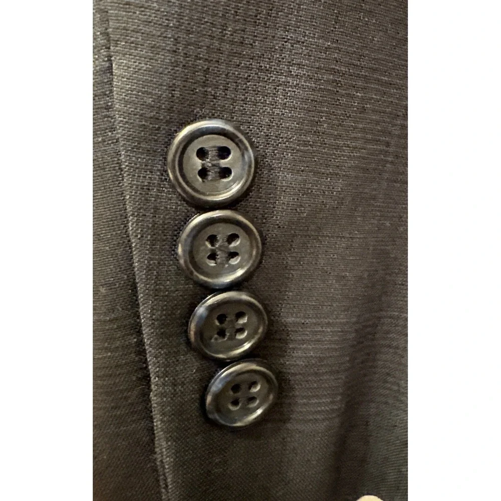 Vtg Bill Blass Wool Sports Coat Black Label  Kaufmann's Jacket Navy Men's 43 R